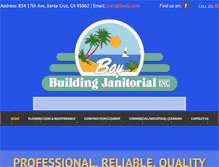 Tablet Screenshot of baybuildingjanitorial.com